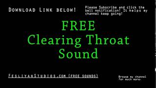 Clearing Throat Free Sound Effect Various Versions [upl. by Htebilil]