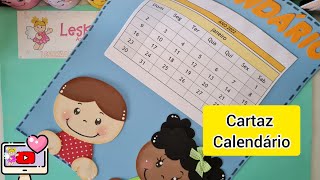 DIY  RECURSO PEDAGÓGICO CARTAZ CALENDÁRIO PARA SALA DE AULA [upl. by Andromache477]