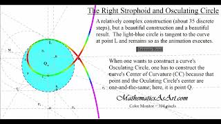 The Right Strophoid and Osculating Circle [upl. by Burkhard458]