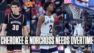 THIS FINAL FOUR GAME NEEDS OVERTIME  Cherokee vs Norcross Final Four Highlights [upl. by Etaner]