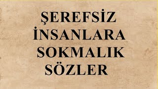 Şerefsiz İnsanlara Sokmalık Sözler [upl. by Manning702]