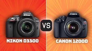 Nikon D3300 vs Canon 1200D Which Camera Is Better With Ratings amp Sample Footage [upl. by Van]