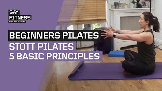 Pilates Matwork for Beginners  STOTT Pilates 5 Basic Principles  FOLLOW ALONG [upl. by Velasco286]