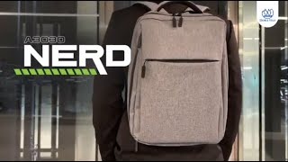 MOCHILA BACKPACK PORTA LAPTOP USB NERD A3030 [upl. by Nyrol]