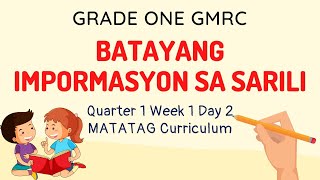 Grade 1 GMRC Quarter 1 Week 1 Day 2 MATATAG Curriculum [upl. by Ayouqes]