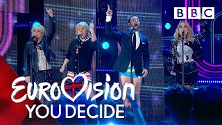 Måns Zelmerlöw recreates the UKs greatest Eurovision moments  BBC [upl. by Lucias123]