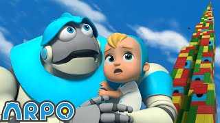 Robot Playdate Funday   ARPO the Robot Fun Cartoons  Moonbug Kids Cartoon Adventure [upl. by Adelaida]