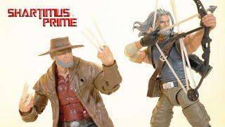 Marvel Legends Old Man Logan and Hawkeye XMen 2Pack Comic Hasbro Action Figure Review [upl. by Ahcsat718]