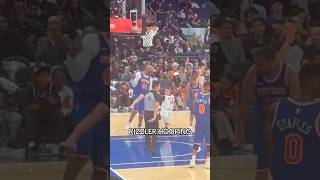 Knicks legend Stoudemire approved 🫡 shorts basketball funny knicks rizzler rizz highlights [upl. by Atinrahs]