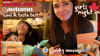 Trader Joe’s Autumn Haul amp Taste Test Spooky Movies Girls Night In vlog [upl. by Knox954]