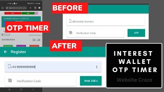 how to create colour prediction website  Interest wallet script Adding OTP Timer [upl. by Epuladaugairam]