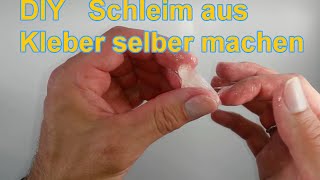 Glibber Schleim aus Kleber und Wasser selber machen  DIY Tutorial deutsch  Glibbi Slime [upl. by Hoskinson812]