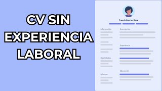 COMO CREAR UN CV SIN EXPERIENCIA LABORAL Plantilla Gratis Incluida [upl. by Jammin146]