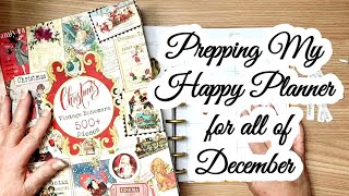 Prepping My Happy Planner for the Whole Month of December [upl. by Paolina]