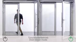 GEZE use case Türschließerbetrieb  Door closer mode [upl. by Maxim]