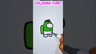 Whats the Color Among Us Hulk Costume  Satisfying Coloring [upl. by Elleron849]