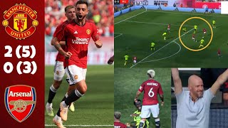 Man United 20 Arsenal highlights Sancho Bruno Goal vs Arsenal Martinez fight vs Odegaard [upl. by Anirtac]