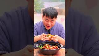 mukbang  funny mukbang  mukbangs  funny video  Duck bone residue  songsong and ermao funny [upl. by Assiruam]