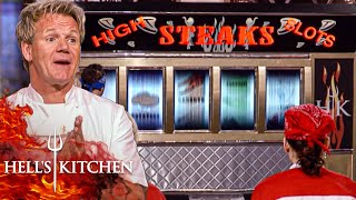 Who Gets Lucky On High “Steaks” Challenge  Hell’s Kitchen [upl. by Enaols16]