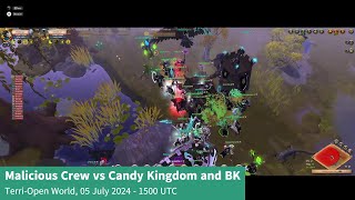 Malicious Crew vs Candy Kingdom amp BK  TerriOpen World  Spiked Gauntlets POV  Albion Online East [upl. by Brian]