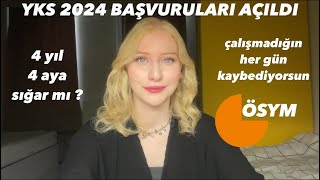 Yks 2024 Başvuruları Başladı  4 Ayda Neler Yapılır [upl. by Anhoj842]