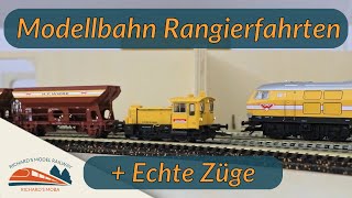 Modellbahn H0 amp Reale Bauzüge  Wiebe Rangierbetrieb [upl. by Abran]