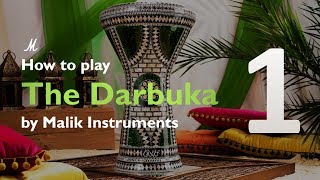 How to play the Darbuka Beginners Course Darbuka Lesson 1 The basic strokes [upl. by Tallula]