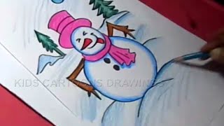 How to Draw Winter Season Detailed Drawing Step by Step [upl. by Ardme]