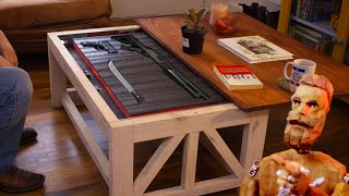 DIY Gun Concealment Coffee Table StepbyStep with Cut list [upl. by Normy]