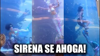 SIRENA SE AHOGA en pleno show [upl. by Ainafetse]