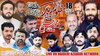 Live Majlis e Aza 18 Shahban 2024 Mouza Hassokay Faisalabad [upl. by Adne]