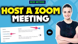 How to host a zoom meeting 2024 Quick amp Easy [upl. by Hebert196]