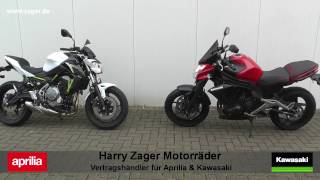 Kawasaki Z650 vs Er6n Walkaround und Soundcheck [upl. by Joab]