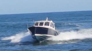 Saber  On Holiday Riding The Manasquan Inlet Wakes  Point Pleasant Beach New Jersey [upl. by Ingar]