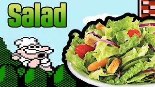 Lets Play Panic Restaurant NES Deutsch 03 Frischer Salat [upl. by Larkins]