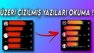 ÜSTÜ ÇİZİLEN YAZILARI OKUMA  Telefondan ve Çok kolay [upl. by Macur]