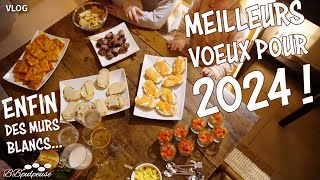 VLOG  Meilleurs Voeux pour 2024 🎉 Enfin des murs blancs pour Calie [upl. by Nerua]