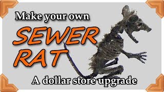 DIY Halloween prop Rat corpsing [upl. by Eerized]