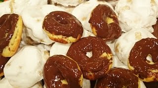 Rosquitas glaseadas rellenas con dulce de leche [upl. by Aretak]