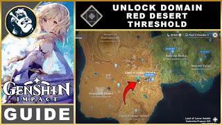 Genshin Impact Red Desert Threshold Unlock  Exploration Puzzle Guide [upl. by Atiuqahc]