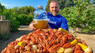 A whole Bunch of Crayfish for a quick snack How to perfectly cook Crayfish with vegetables [upl. by Mackintosh]