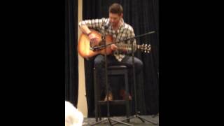 Front row to Jensen Ackles Singing and playing Guitar at Toronto Con Torcon 2014  Part 1 [upl. by Ilanos214]