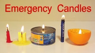 How to Make 5 Emergency Candles  Life Hacks [upl. by Thetis]