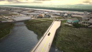 Topsail Island Bridge Replacement Project 3D Visualization  July 2014 [upl. by Akienom688]