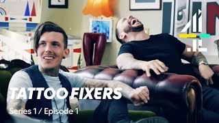 Tattoo Fixers  FULL EPISODE  Series 1 Episode 1  All 4 [upl. by Kira]