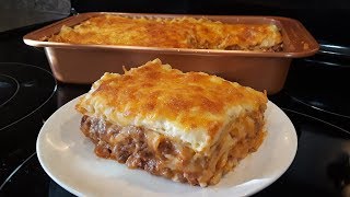 Lasaña de Carne y Queso En Salsa Bechamel Riquísima y fácil Mis Recetas Deliciosas lasañadecarne [upl. by Ruperta914]