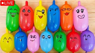 Making Slime with Funny Balloons  Satisfying Slime video BalloonPopampASMRRelaxation [upl. by Thorr]