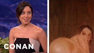 Aubrey Plazas Very Filthy Housewarming Present  CONAN on TBS [upl. by Hcurob]