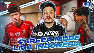 CJM Pertama Kali Main EA Sports FC 24 Career Mode Liga Indonesia [upl. by Initirb]