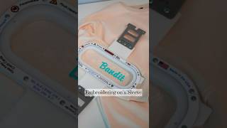 Embroidering on a sleeve with Mighty Hoops [upl. by Kirimia897]